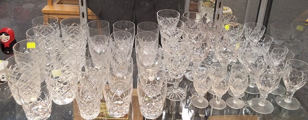 Lot 1457 - CRYSTAL GLASSES