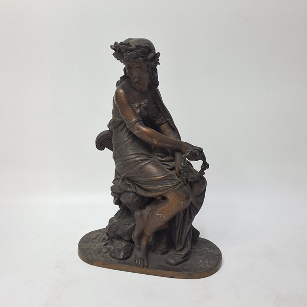 Lot 1379 - SPELTER FIGURE