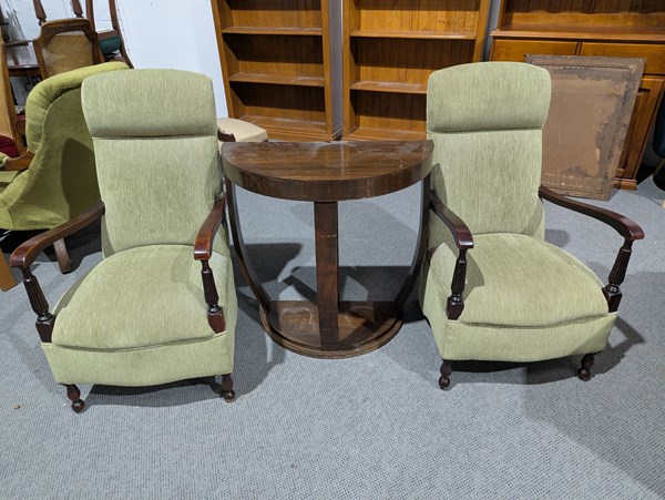 Lot 438 - CHAIRS AND HALL TABLE