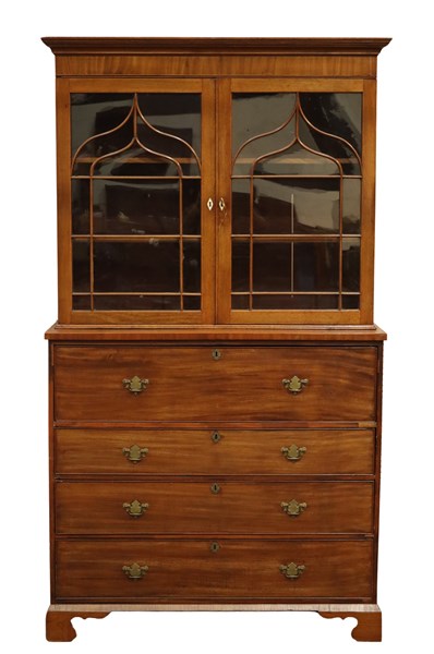 Lot 187 - GEORGIAN SECRETAIRE BOOKCASE