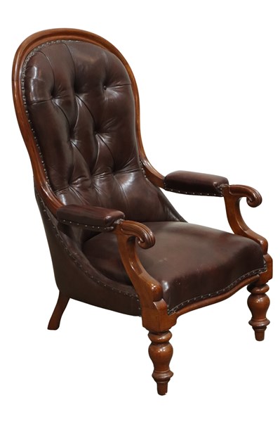 Lot 162 - LIBRARY ARMCHAIR
