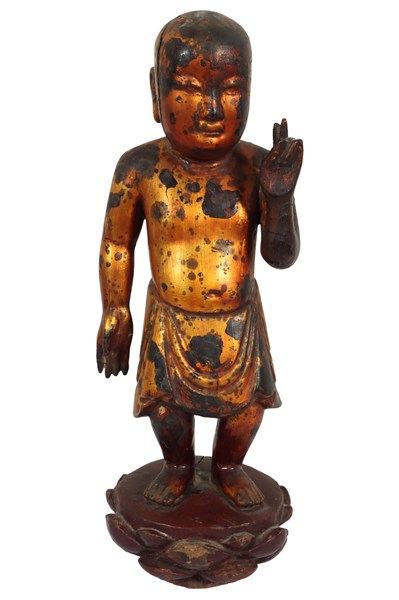 Lot 45 - STATUE OF A CHILD BUDDHA