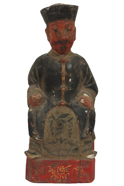 Lot 8 - TAOIST CARVED STATUE