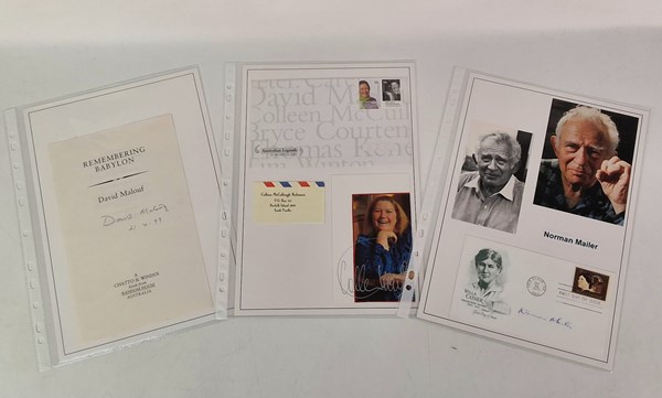 Lot 1272 - FAMOUS AUTHORS' AUTOGRAPHS.