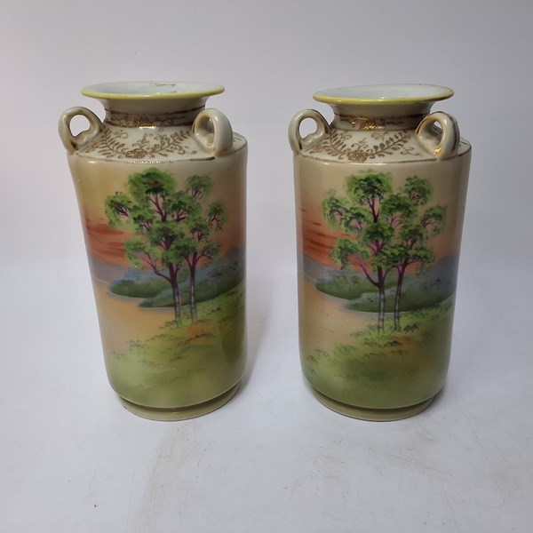 Lot 1393 - MANTEL VASES