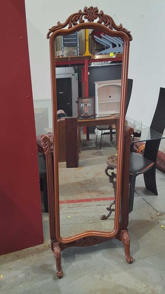Lot 406 - CHEVAL MIRROR
