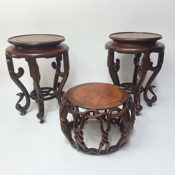 Lot 1392 - VASE STANDS