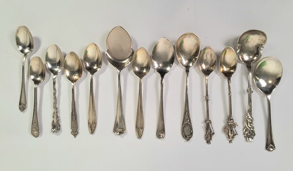 Lot 1110 - SILVER FLATWARE