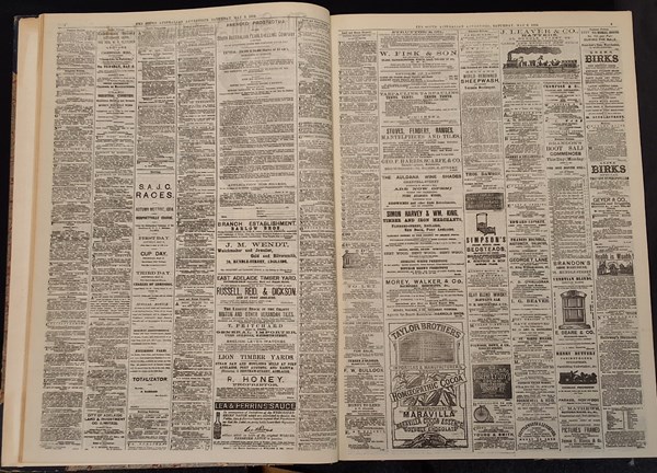 Lot 1231 - THE SA ADVERTISER 1884
