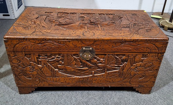 Lot 210 - CAMPHORWOOD CHEST