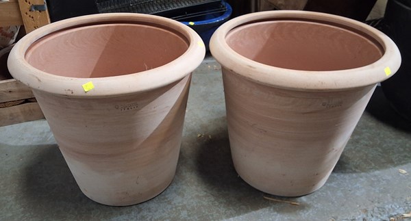 Lot 489 - LARGE TERRACOTTA POTS