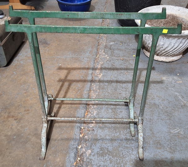 Lot 229 - CAMPAIGN TRESTLE LEGS