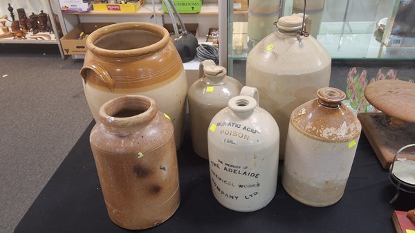 Lot 1414 - STONEWARE JUGS