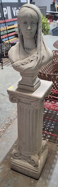 Lot 508 - BUST ON PLINTH