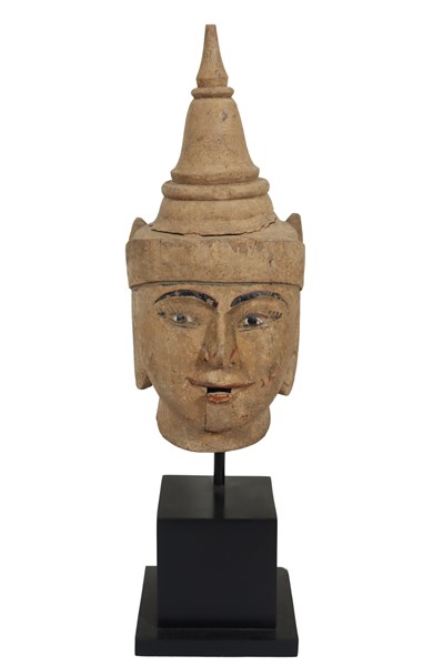 Lot 14 - BURMESE PUPPET HEAD