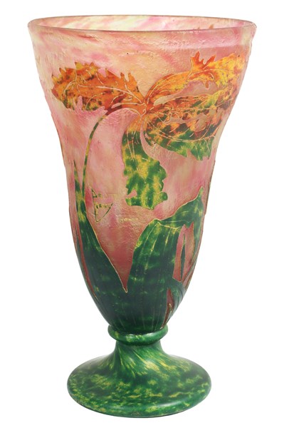 Lot 69 - LARGE DAUM NANCY VASE