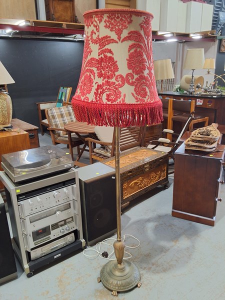 Lot 38 - BRASS STANDARD LAMP