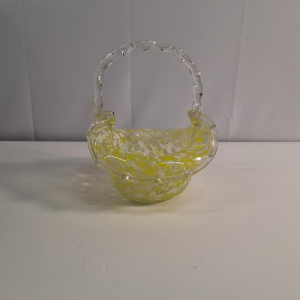 Lot 1270 - GLASS BASKET